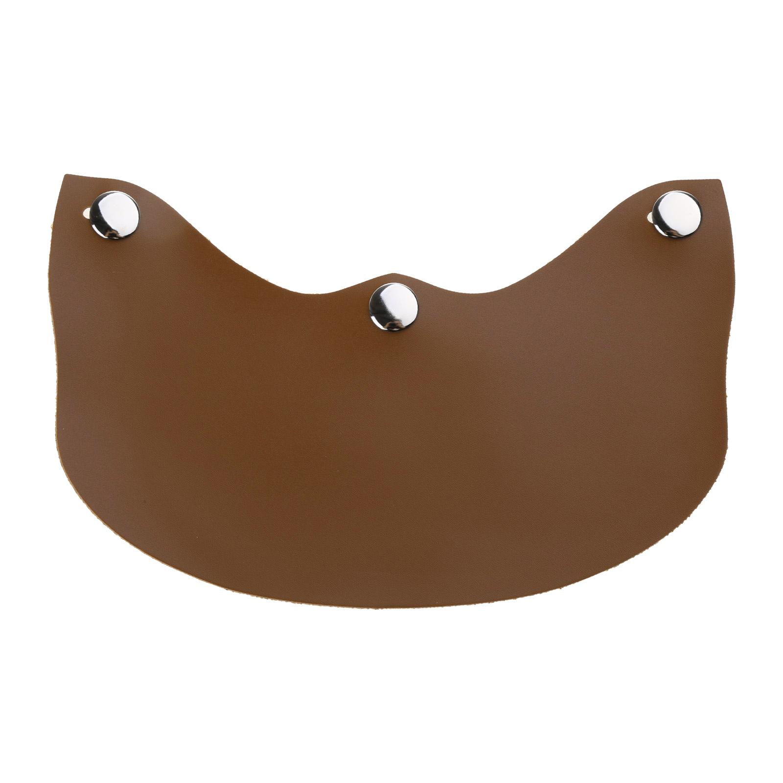 

Ретро 3-контактный козырек для шлема скутера, мотоцикла, спортивных реактивных шлемов, шлемов с откидным краем, ветровое стекло, защита от дождя и солнца темно-коричневого