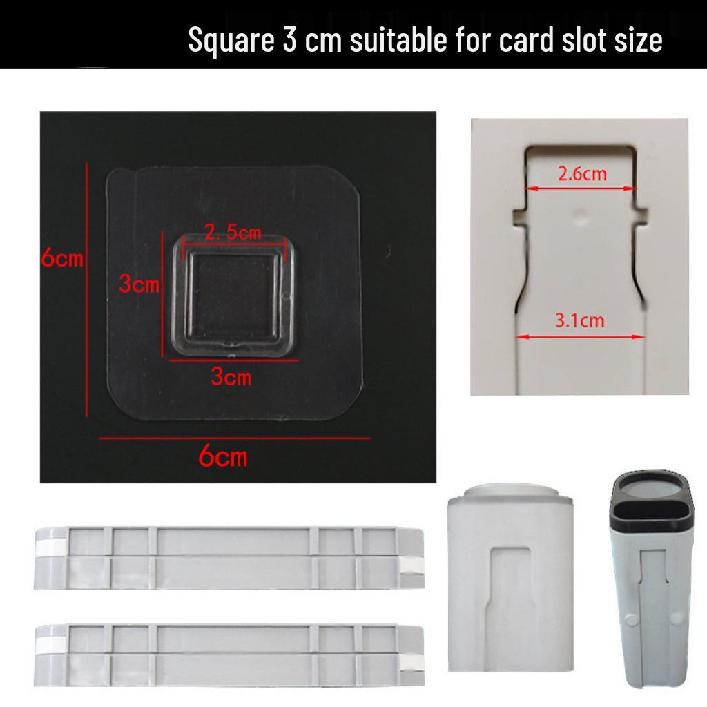 Transparent Acrylic Strong Adhesive Hook Sticker Shelf - No-Punch, Traceless Brushed Buckle