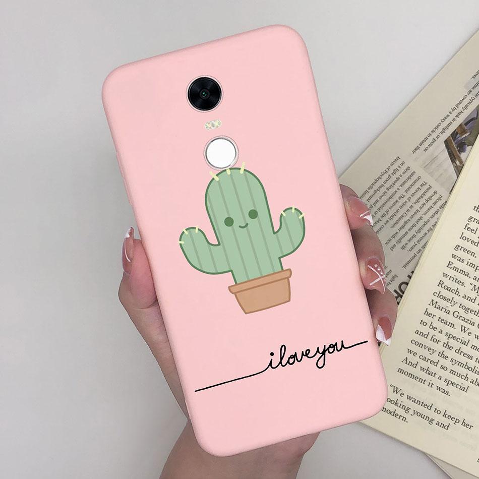 Cute Cartoon Case For Xiaomi Redmi 5 Plus Case Soft Painted Matte Silicone Back Cover For Redmi5 Plus Redmi 5+ Phone Cases Funda