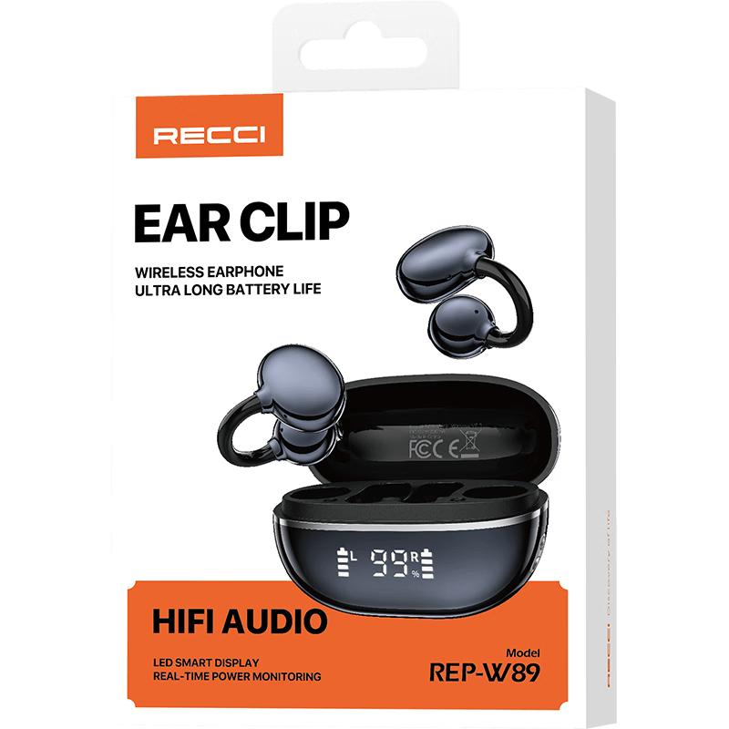 Recci REP-W89 Clip-Ear Bluetooth Headphones