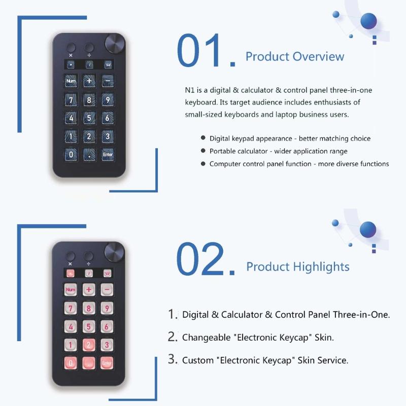 StreamDeck Visual Mini Keyboards LCD Button Live Streaming Controller Game Programming Customizable Keypad Win