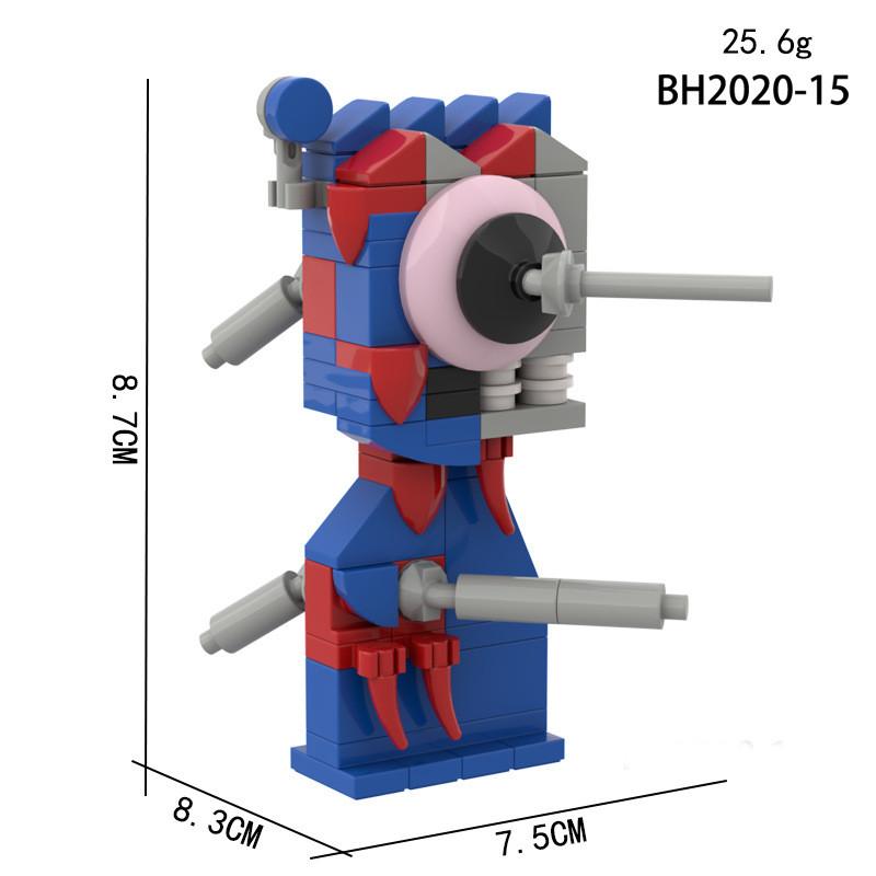 Sprunki Building Blocks Assemble Toy Doll Game Display Model Gift Decoration