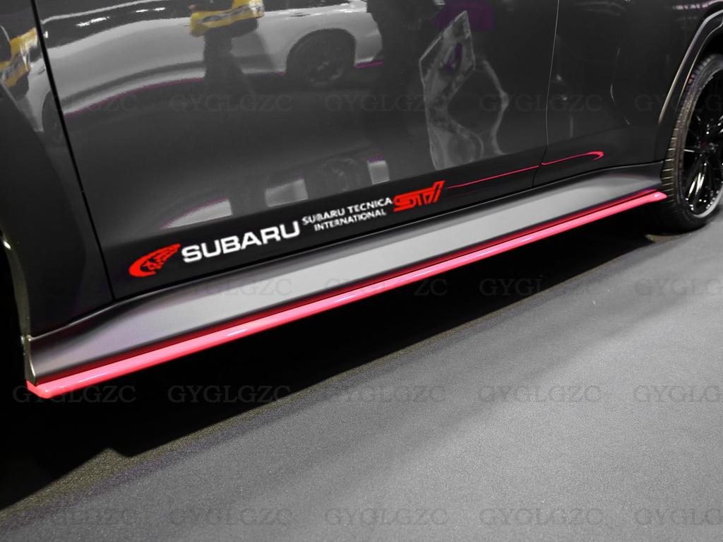 STI Subaru Dørklistremerker for og og Vanntett Levorg, WRX, Outback, BRZ, Forester, G4, Crossover, XV. Kjølig, Varmebestandig, Reflekterende, (Spikret)
