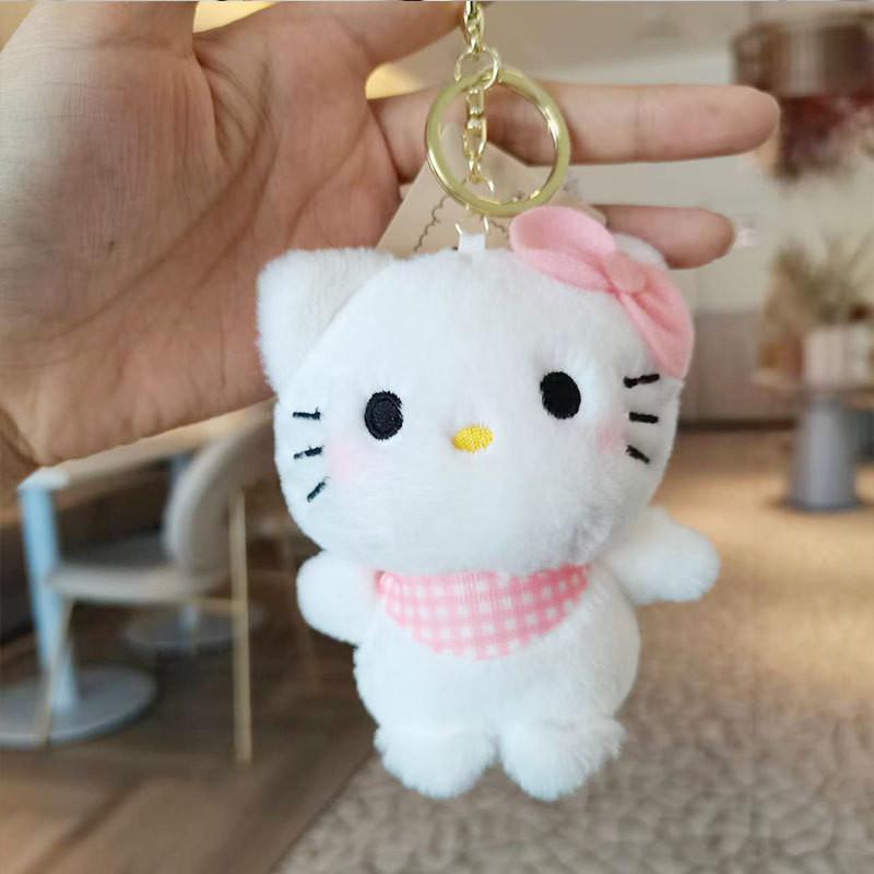 Adorable Sanrio Plush Keychain With Cute My Melody And Cinnamoroll 10cm Soft Toy