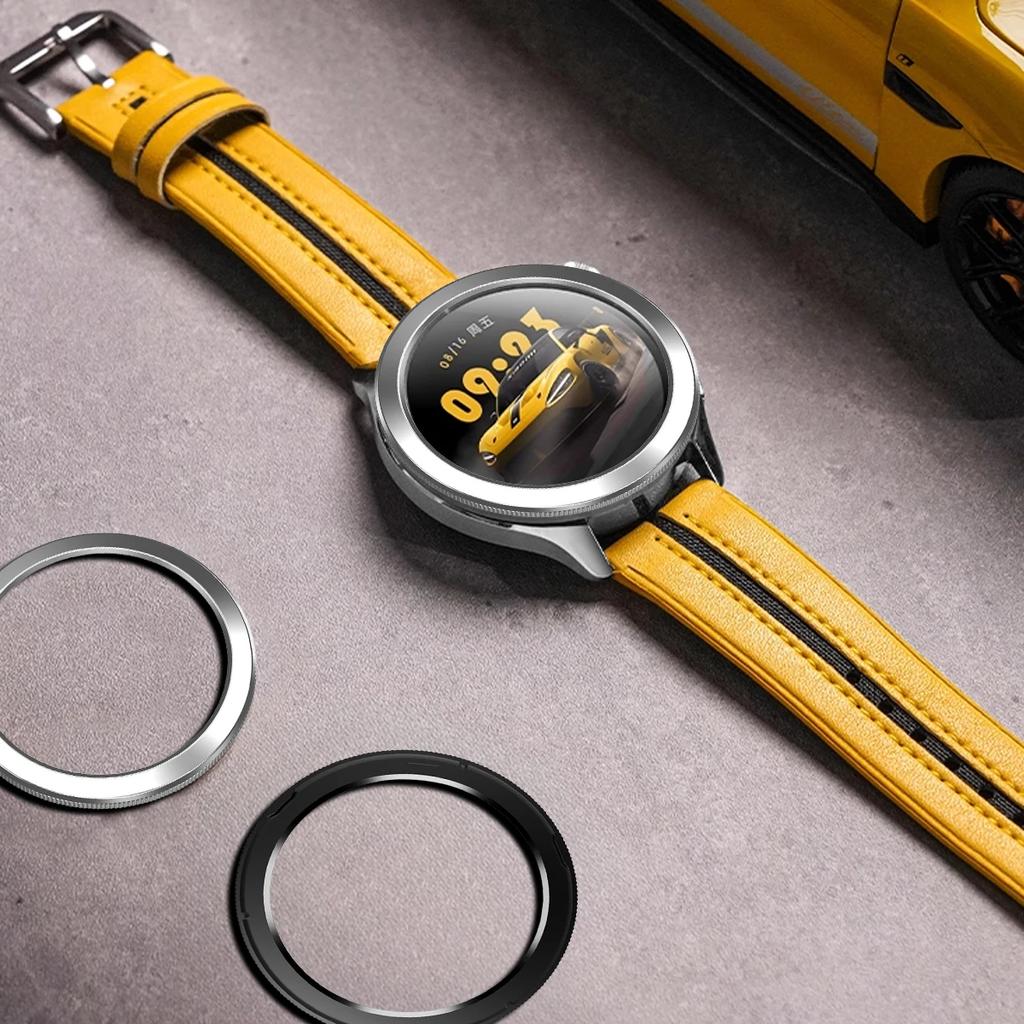 Minimalistisk PC-ram för Xiaomi Watch S4/S3 Bekväma plastskyddsringar Reptåliga Slitstarka Klockfodral
