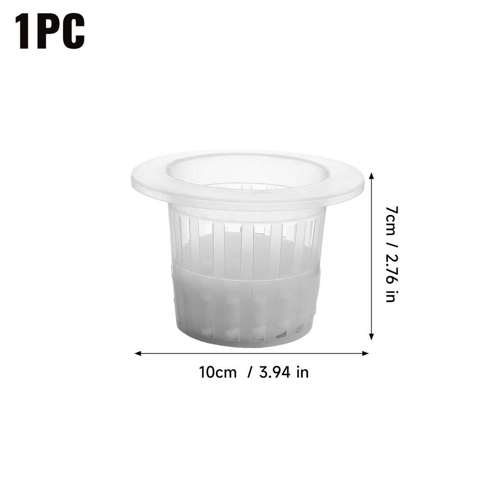 Hydroponic Vegetable Seedling Planting Basket Round Plant Growing Net Nursery Pots Garden Plants Soilless Plastic Basket Holder