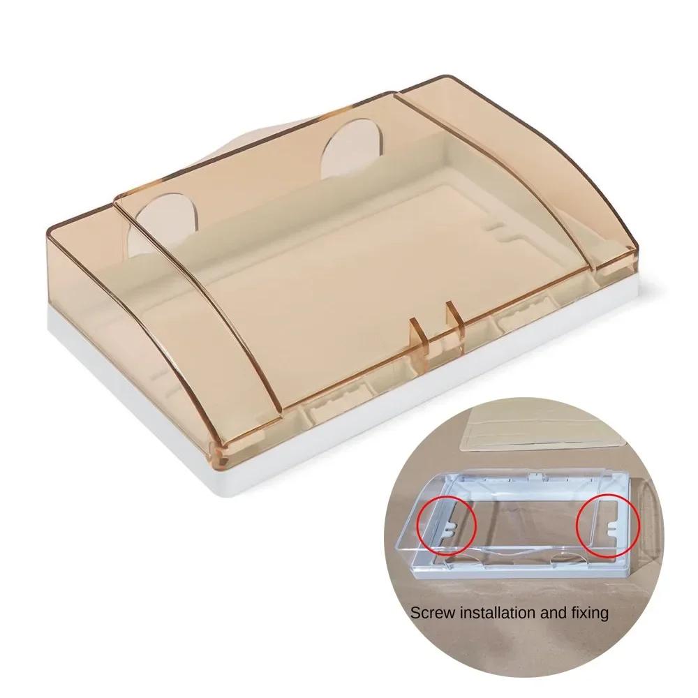 Plastic Switch Protection Box Double Sockets Waterproof Electric Plug Cover Transparent 86 type Socket Splash Box