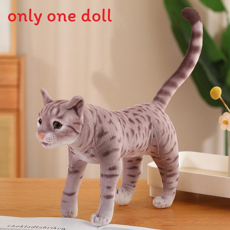 

Plush Cat Pillow Toy With Soft Short Plush Fabric For Kids And Girls