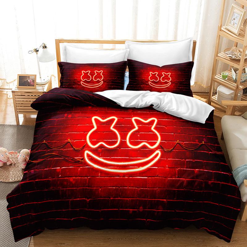 Three-Piece Bedding Digital Printing Kit Home Textile Quilt Cover