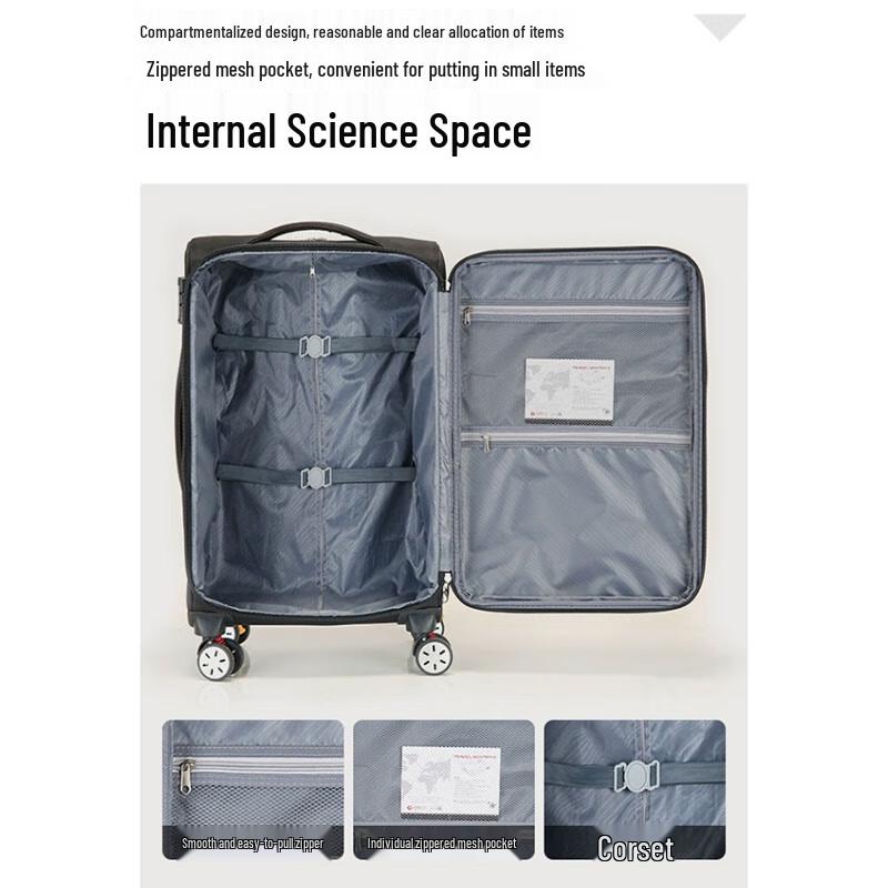 Xiao Yan Oxford Fabric Spinner Luggage 20 inch