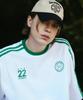 THE GREEN LAB Soccer Football Color Block Short Sleeve T-Shirt [White-Green]