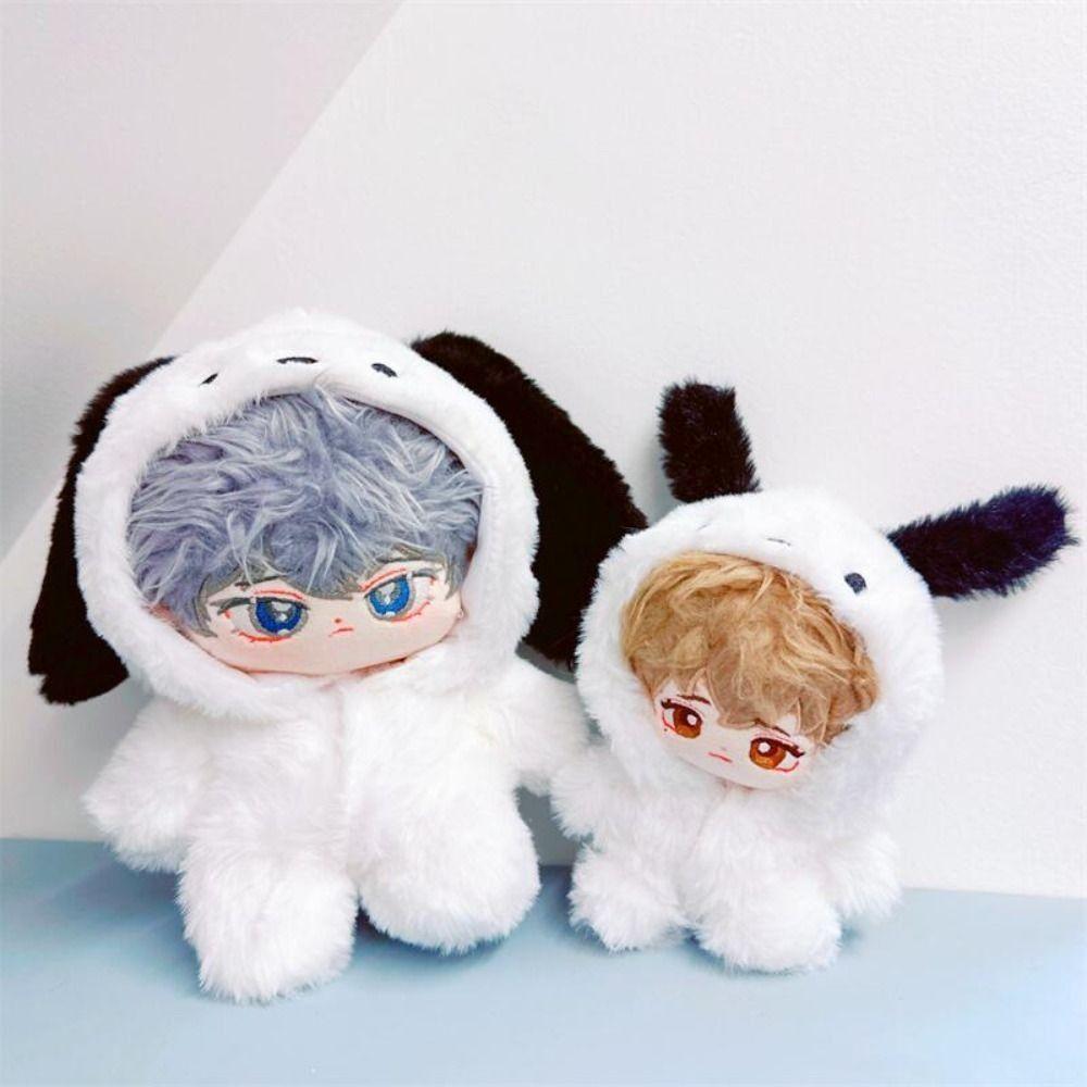 Dog Animal Doll Hoodies Fur Mini Cute Jumpsuit  10/20cm Doll Clothes/Cotton Stuffed Dolls