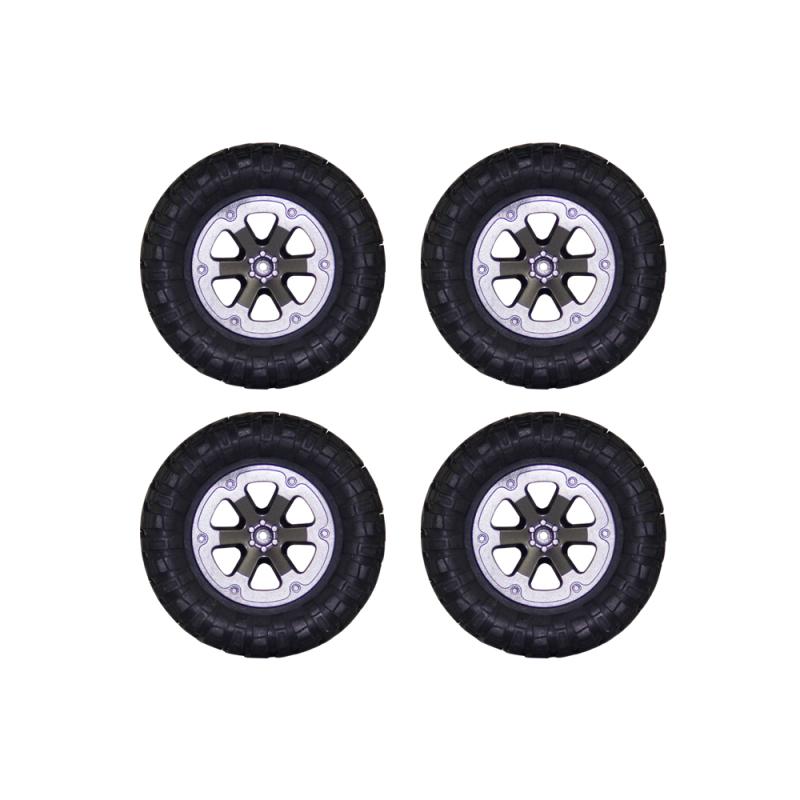 4pcs Track Wheels Spare Parts for 1/16 WPL B14 C24 FY001 FY002 FY003 Military Truck RC Car