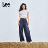 Lee Women's Mid-Dark Blue Wide-Leg Five-Pocket Jeans