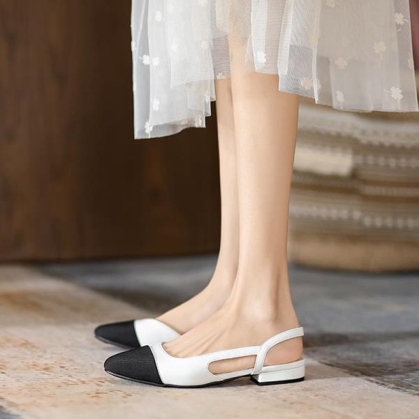 

Модные универсальные босоножки на высоком каблуке для женщин, обувь с закрытым носком, большого размера, на высоком каблуке, разноцветные, на плоской блочной подошве, для девочек, большие, смешанные цвета 35