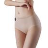Women's Seamless Mid-Waist Triangle Panties with Antibacterial Mulberry Silk Crotch - Comfortable, Close-Fitting, and Skin-Friendly.