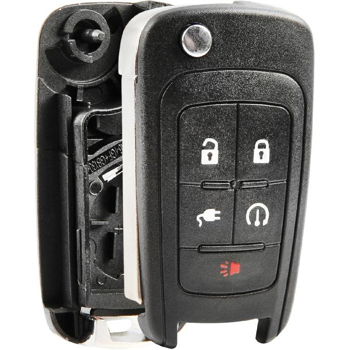Replacement for 2011-2015 Chevrolet Volt 5-Button Remote Key Fob Shell Case OHT05918179