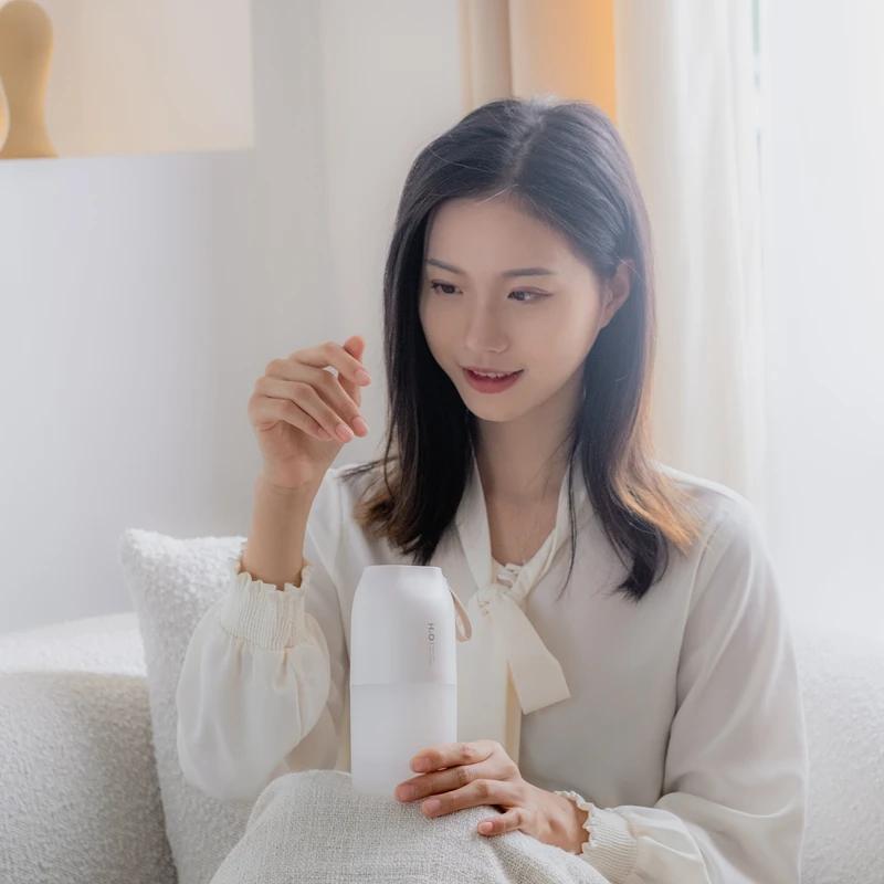 300ml Dual-Sprühnebler Luftbefeuchter 2000mAh USB Wiederaufladbare Batterie Kabellos Nebelerzeuger Vernebler Diffusor Licht Umidificador Geruch