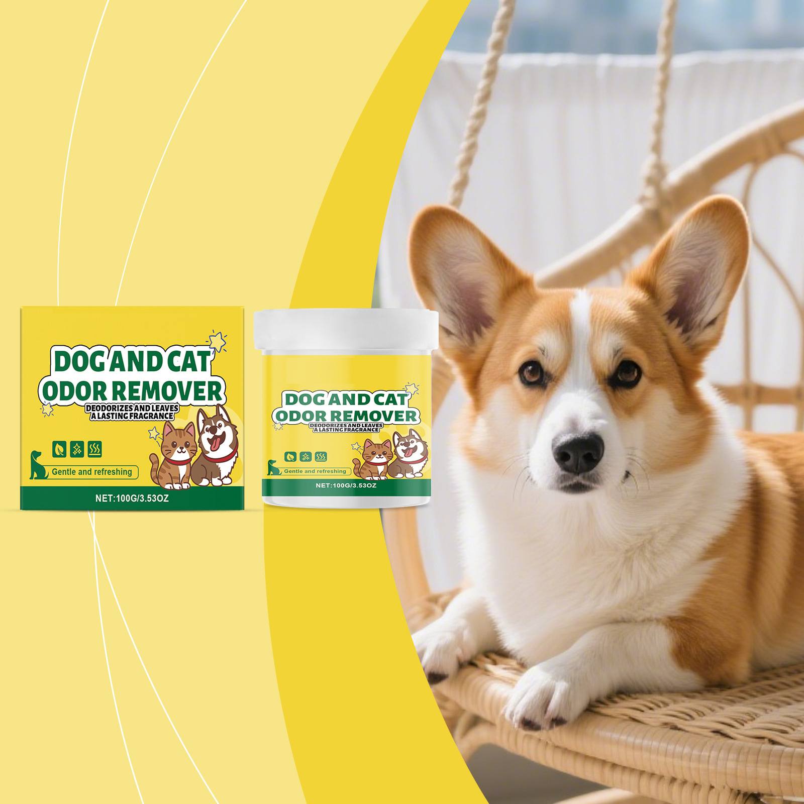 

Удалитель запаха собаки и кошки Удаление запаха в помещении Запах питомца Дезодорация в помещении Мягкий и не раздражающий One Size белый