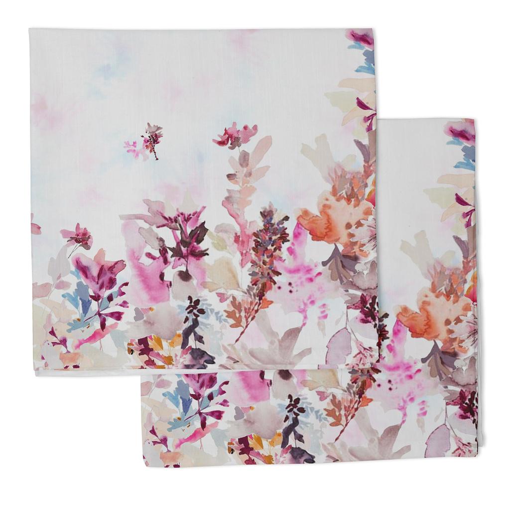 Vargottam Luxury Collection Dinner Table Linen Decor Cotton Napkin Printed Fabric Reusable Napkins Set Of 12, 20   X 20   - Watercolor