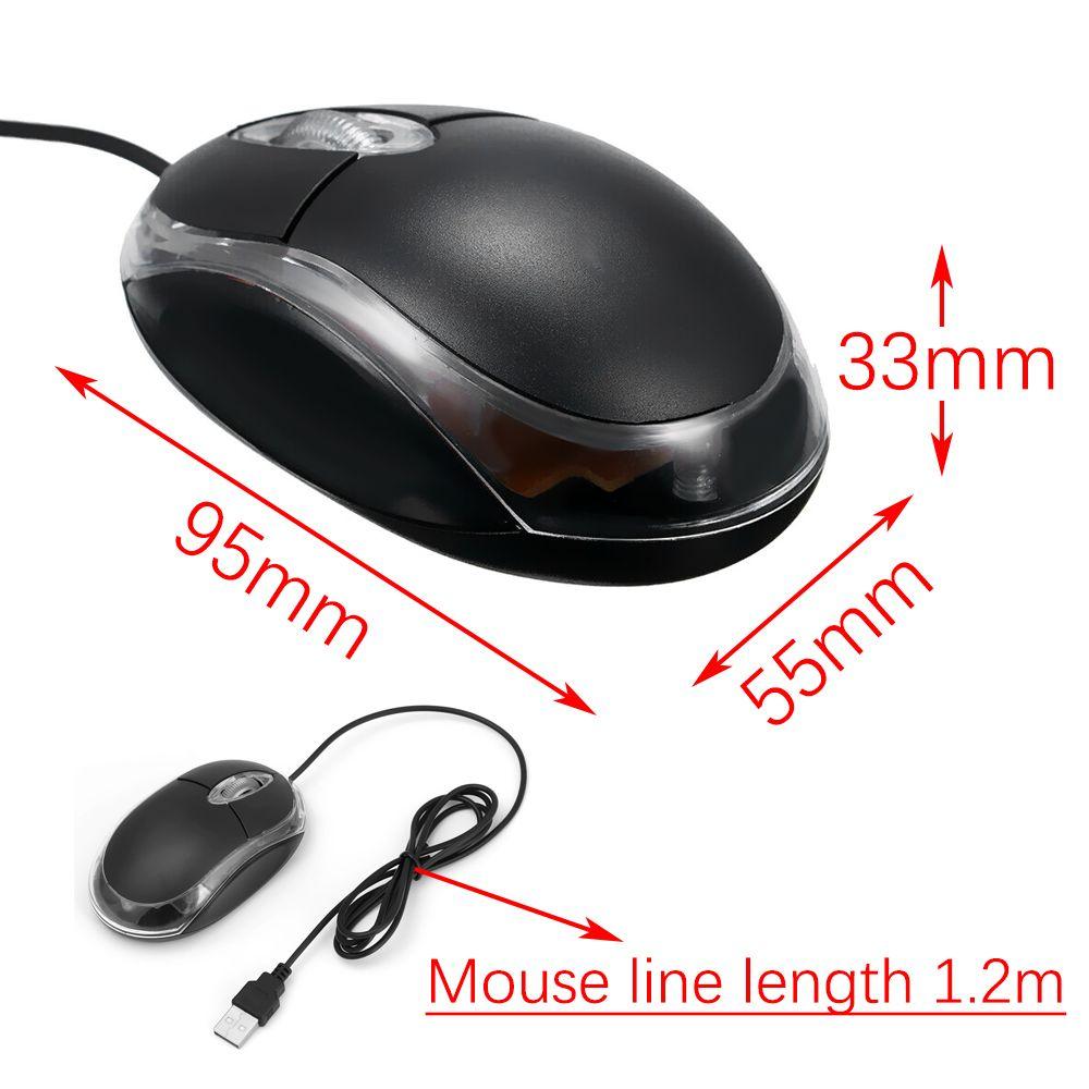 Home Office Laptop Ergonomic Gaming Mice USB Wired Mouse Game Backlight