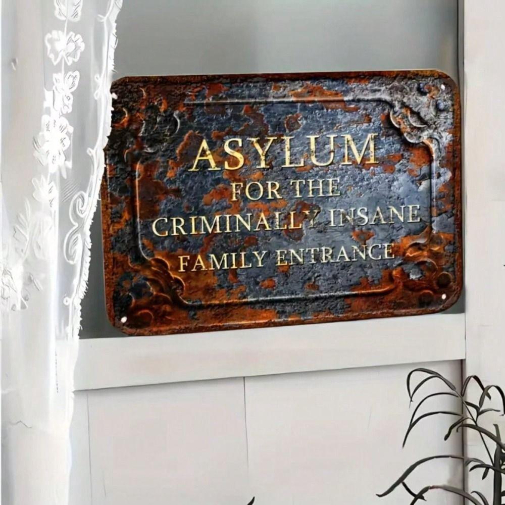 

Retro Metal Tin Sign Wall Decor 1PC Steampunk Art Vintage Plaque For Home Garage Bar Gift