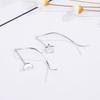 VENTFILLE 925 Sterling Silver Asymmetric Star Moon Earrings Long Tassel Feminine Temperament Korean Simple Jewelry