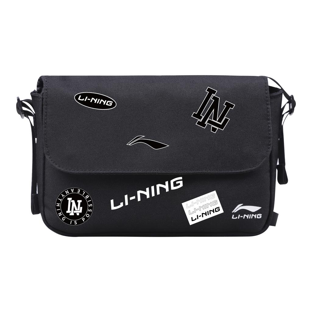 Li Ning Outdoor Travel Leisure Polyester Crossbody Bag Unisex Bags Black YBDV055-1A2