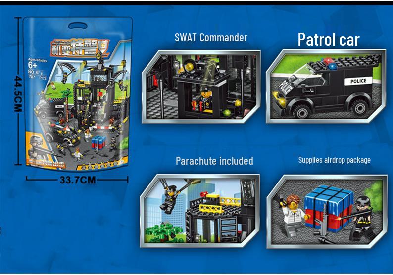 Police Station Building Blocks Toy - Educational Gift for Boys & Girls Ages 6-12 (2026)