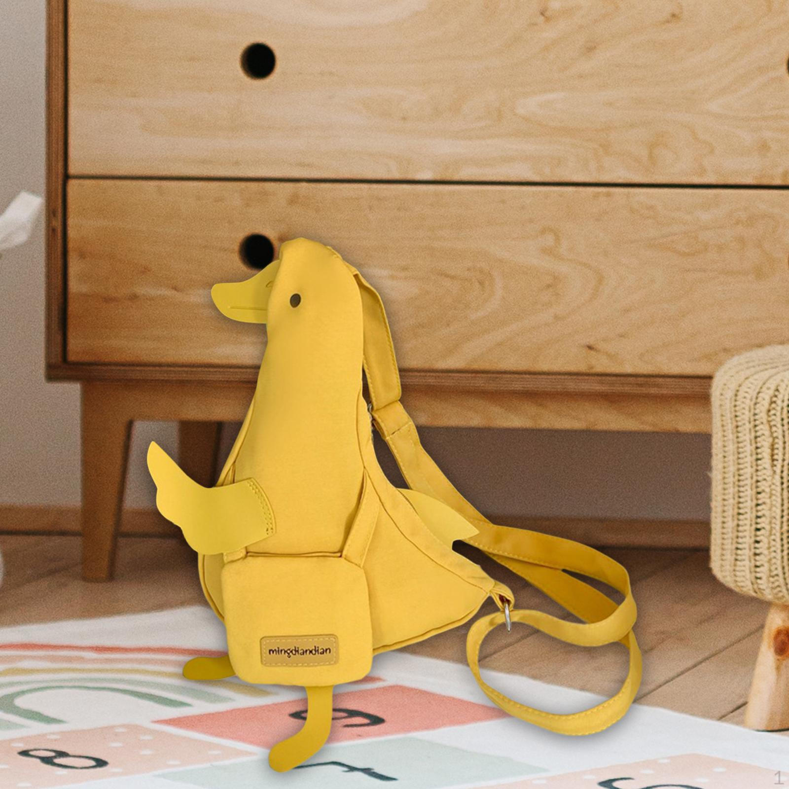 Сумка-утка на плечо с застежкой-молнией забавный рюкзак модная холщовая нагрудная сумка для работы 1186₽