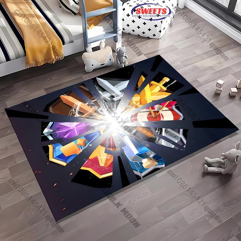 

Multiple Sizes C-Clash R0yale Theme Printed Carpet Rug for Living Room Bedroom Office Areas Large Area Non-Slip Mat Luxury Gift 40x60cm