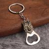 3PCS Zinc Alloy Beer Opener Keyring Embossed Animal Keyring Bottle Opener Keychain  Bar Party