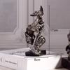 Il Silenzio è Oro Personaggio Retrò Resine Statua Scultura Astratta di Volto Umano Decorazione da Scrivania Arredamento Decorazioni per la Casa Vintage