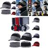 Soft Men Unisex Winter Warm Hat Knit Visor Beanie With Cozy Fleece Lining**