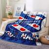 Custom Name,SC Heerenveen Printed Flannel Blanket, soft throw for bedroom sofa, washable, Christmas present, great gift.
