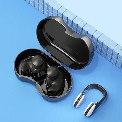 YuZhan Wasserdichtes Schwimm-Ohrstöpsel- und Nasenklammer-Set