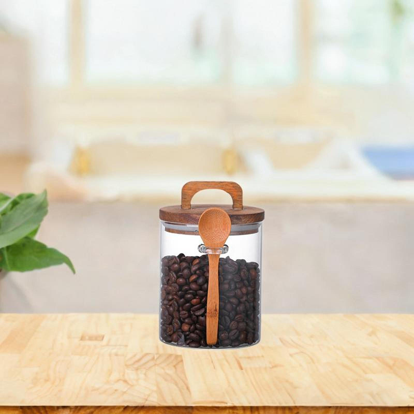 

Прозрачная герметичная банка и ложка, органайзер для еды, стеклянная банка для хранения конфет 800ml