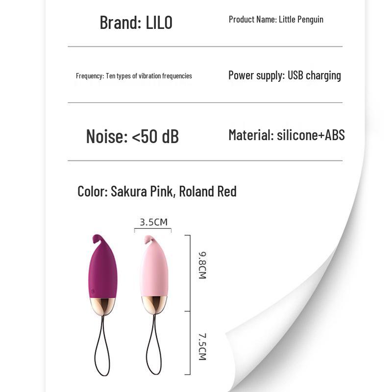 Lai Le Women's USB Rechargeable Penguin Vibration Massager