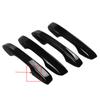 Car Trim Door Handles Cover 4PCS 4x Kit Bright Black For Honda For Accord  For Honda For Accord  Useful High Quality