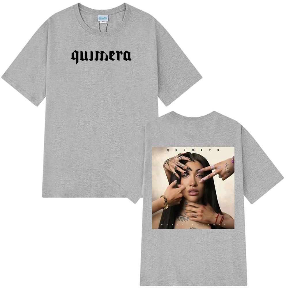 Singer Maria Becerra Quimera Album Fashion Graphics T-shirt Women Oversized T-shirt Casual Cotton Aesthetic Trendy T-shirts