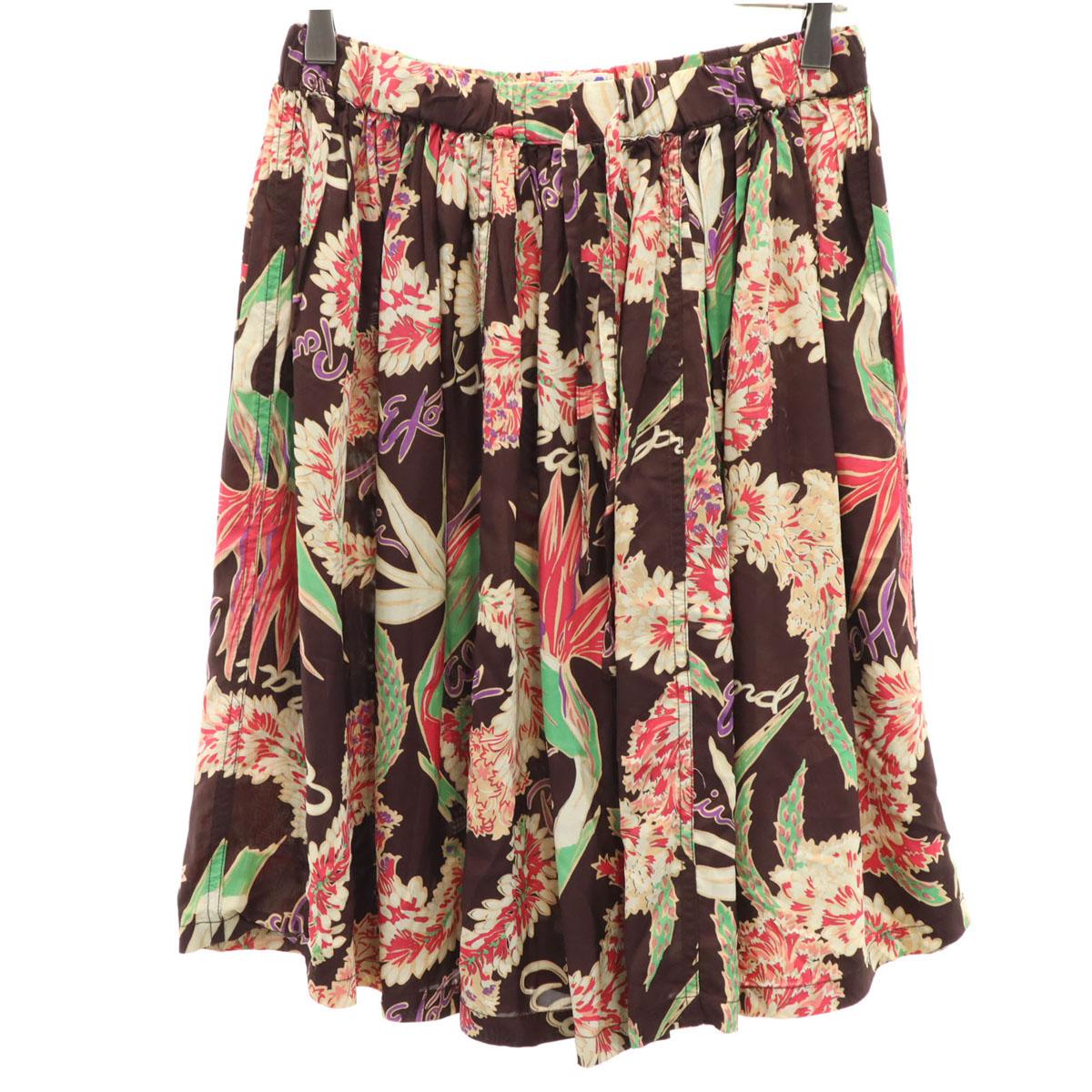 

BEAMS BOY Toyo Enterprise special order made in Japan Floral Midi length Aloha skirt Women Used