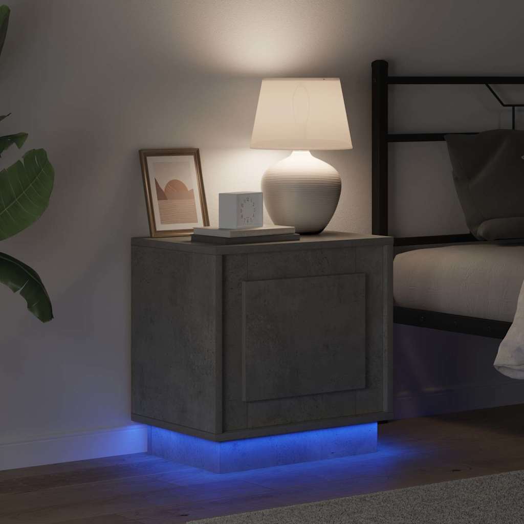 Nightstand 2 pcs Concrete Grey 44 x 34.5 x 45 cm Engineered Wood