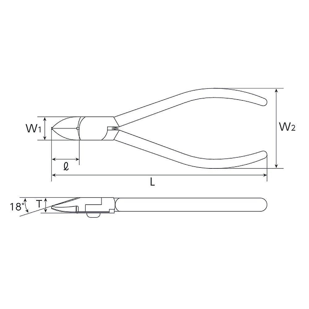 Kyoto Machinery Tools Band Hold Nipper (KTC) PNC-125