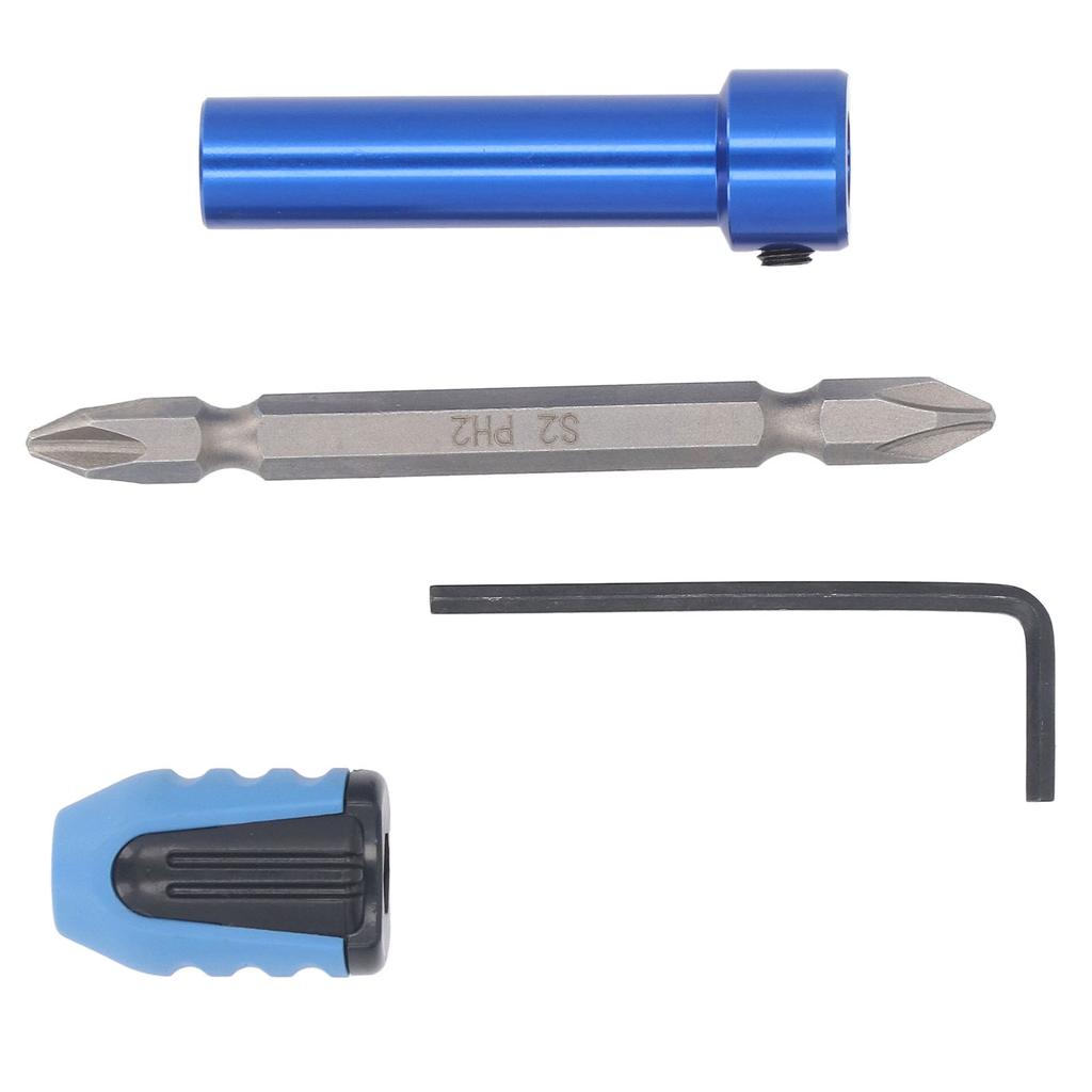 Hex Shank Screwdriver Bit Holder Alloy Steel Dual Sided Driver Bit Limit Stop L Wrench Set for