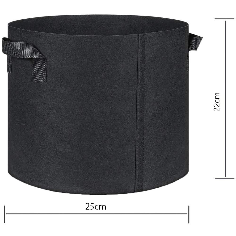 FLYZY Fabric Pot Planter Felt Planting Bag Gallon Garden Horticulture Plant Growth Vegetable Cultivation Growth Promotion 8 Sets Gallon Height 22 X