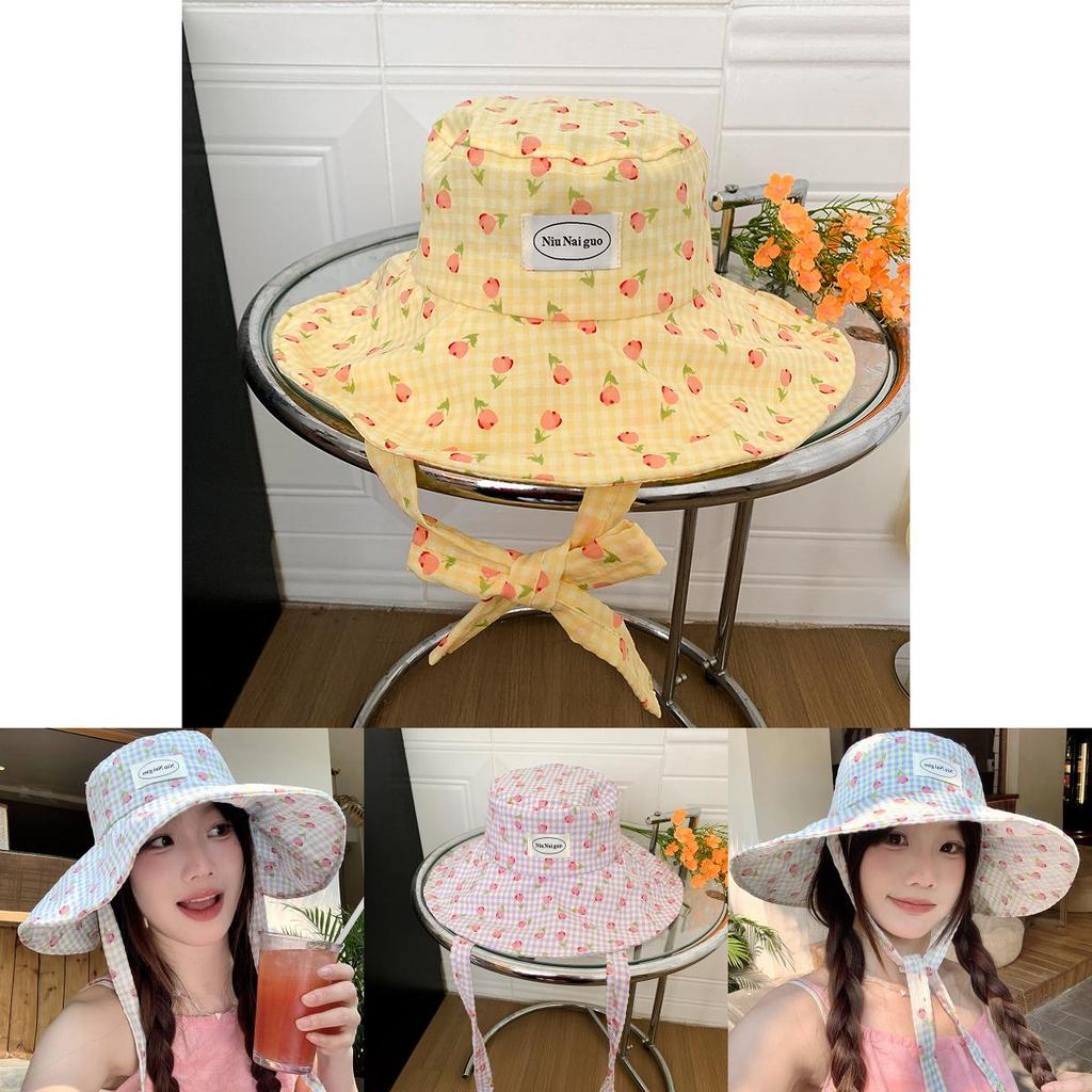 Chic Wide Brim Fisherman Hat For Women In Soft Pink Stylish Summer Sunshade