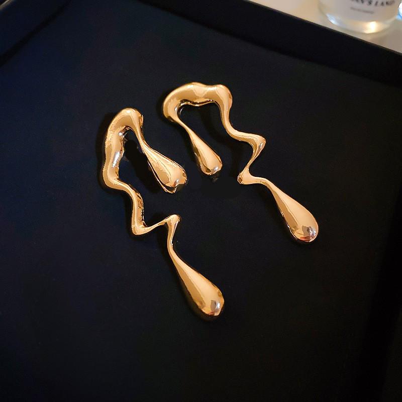 Silver Needle Floral Tassel Earrings - Elegant High-End European & American Style for Women