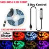 LED Lights StripS Bluetooth USB 5V LED Strip RGB Flexible LED Lamp Tape Ribbon RGB TV Desktop Screen BackLight Diode Tape 30 LIght/M Not Waterproof