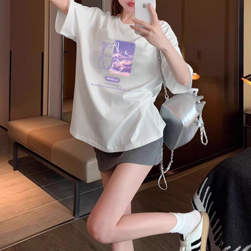 TonLion Women s Color Block Short Sleeve T-shirt M