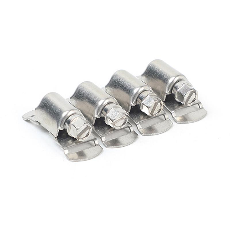 304 Edelstahl Schlauchschellen Band Sortiment Kit DIY Verstellbar Große Schneckenradklemmen Befestigungselemente Kraftstoffleitung